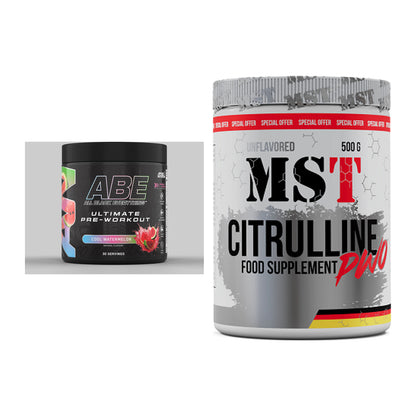 Trainings-Set: Applied Nutrition A.B.E + MST Citrulline Malat 500g – alle enthaltenen Artikel