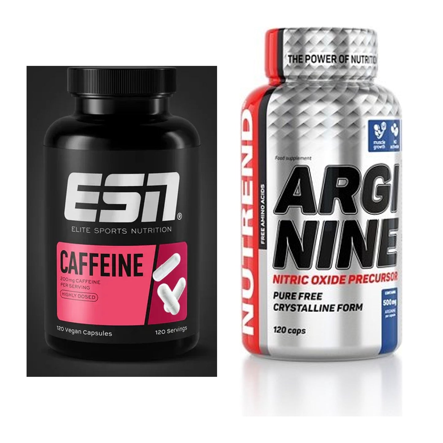 Trainings-Set: ESN Caffeine Caps + Nutrend Arginine – alle enthaltenen Artikel