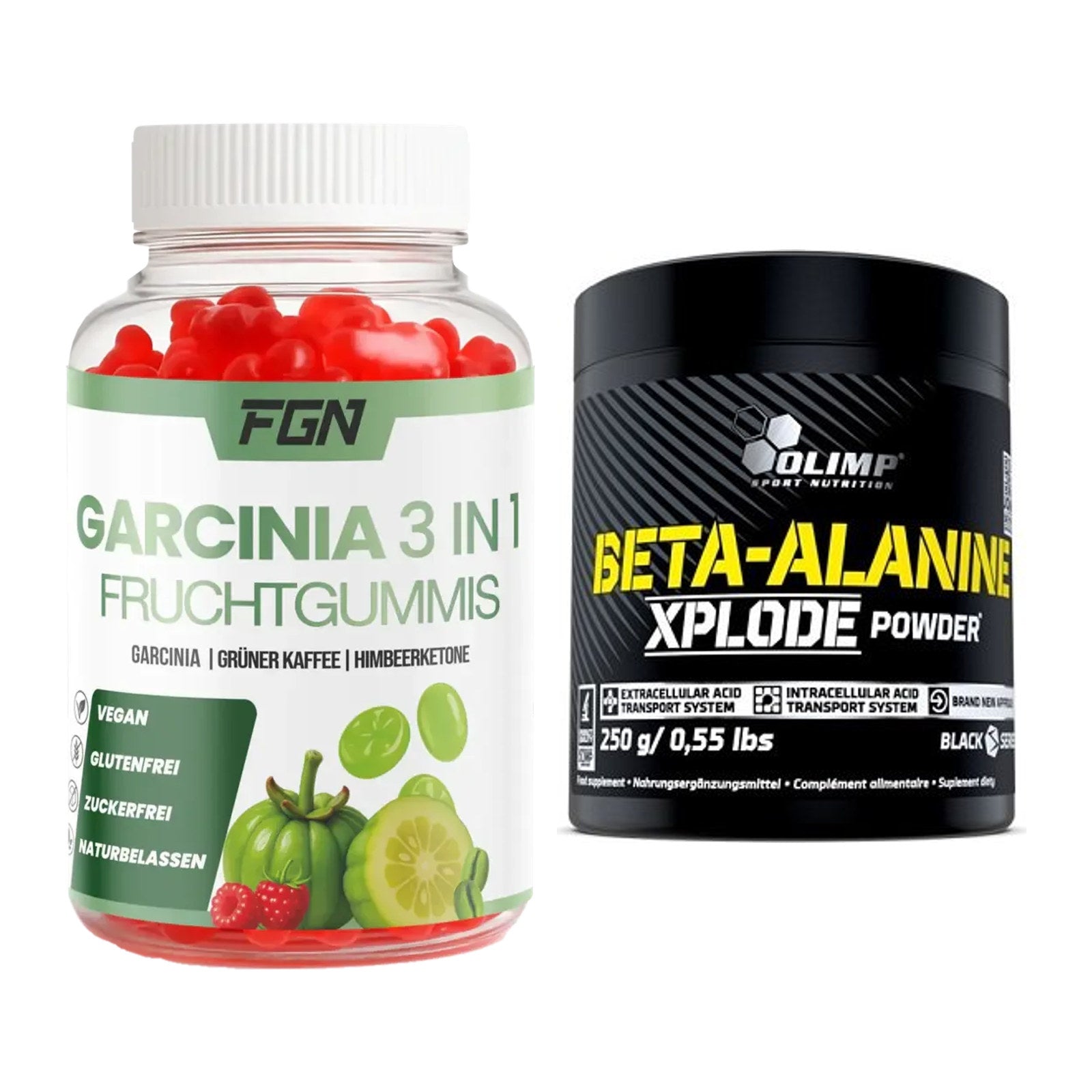 Trainings-Set: FGN Garcinia 60 + Olimp Beta-Alanine Xplode – alle enthaltenen Artikel