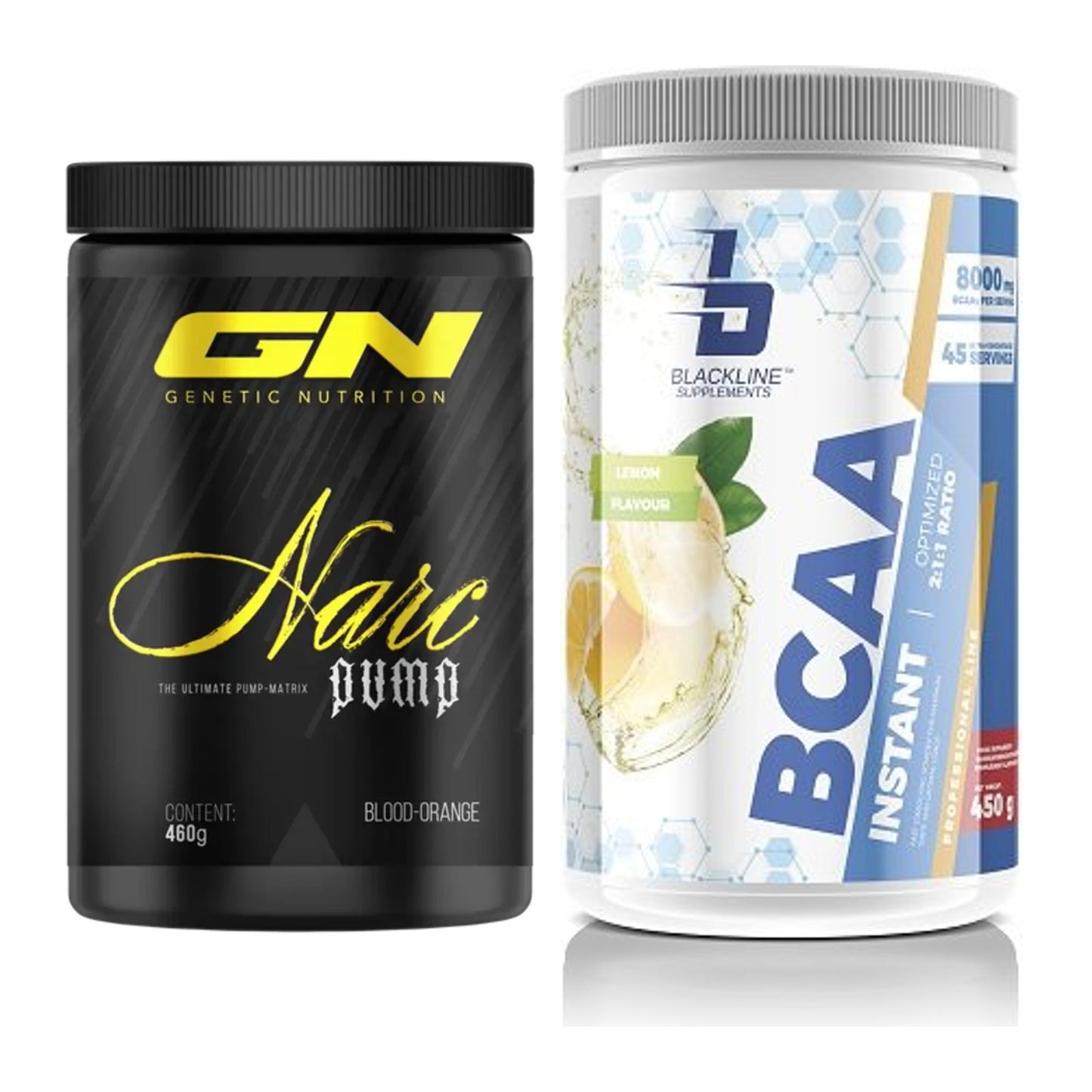 Trainings-Set: GN Narc Pump + Blackline Supplements BCAA Instant – alle enthaltenen Artikel