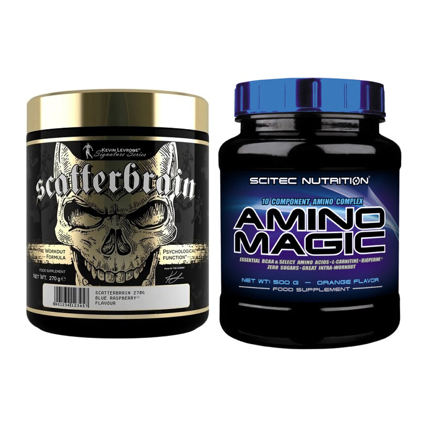 Trainings-Set: Kevin Levrone Scatterbrain + Scitec Amino Magic – alle enthaltenen Artikel