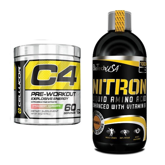 Trainings-Set: Cellucor C4 Original 60 Serv. + BioTech Liquid Amino – alle enthaltenen Artikel