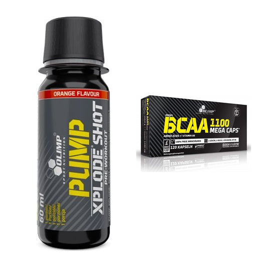 Trainings-Set: Olimp Pump Xplode Shot + Olimp BCAA Mega Caps – alle enthaltenen Artikel