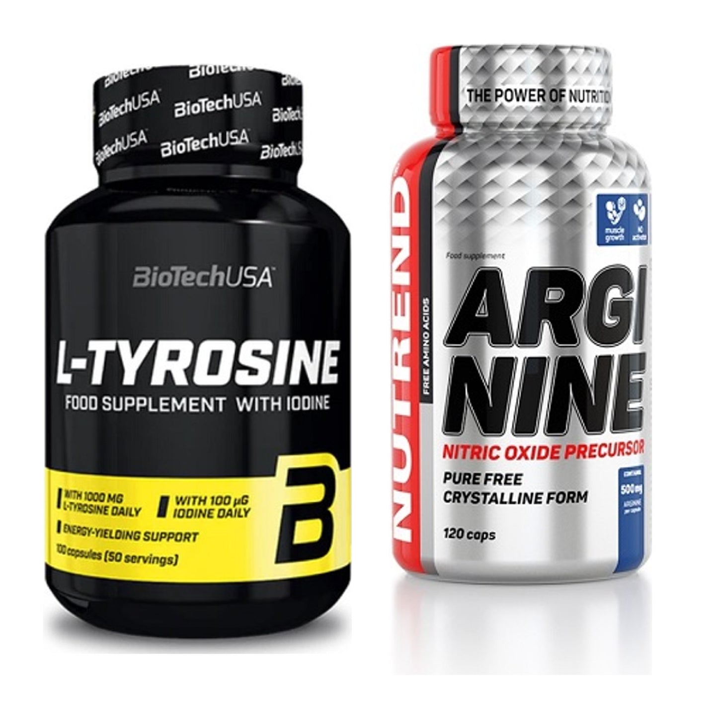 Trainings-Set: BioTech Tyrosine + Nutrend Arginine – alle enthaltenen Artikel