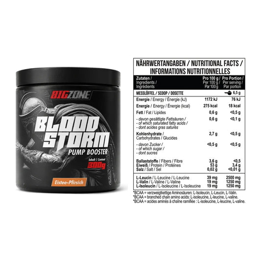 Trainings-Set: Big Zone Bloodstorm 2.0 + MST BCAA Zero – alle enthaltenen Artikel