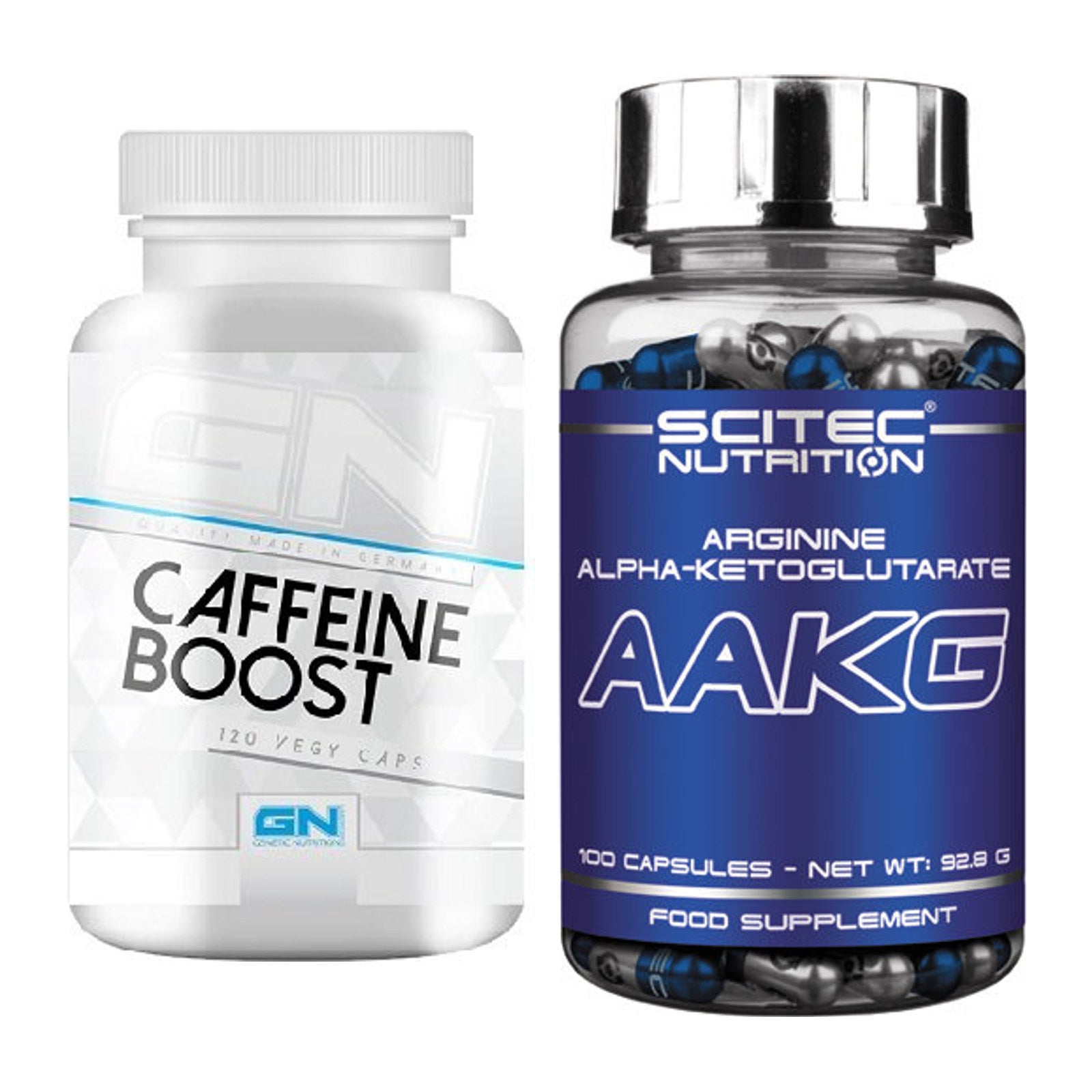 Trainings-Set: GN Caffein Boost + Scitec AAKG – alle enthaltenen Artikel