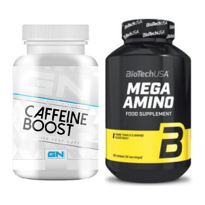 Trainings-Set: GN Caffein Boost + BioTech Mega Amino – alle enthaltenen Artikel