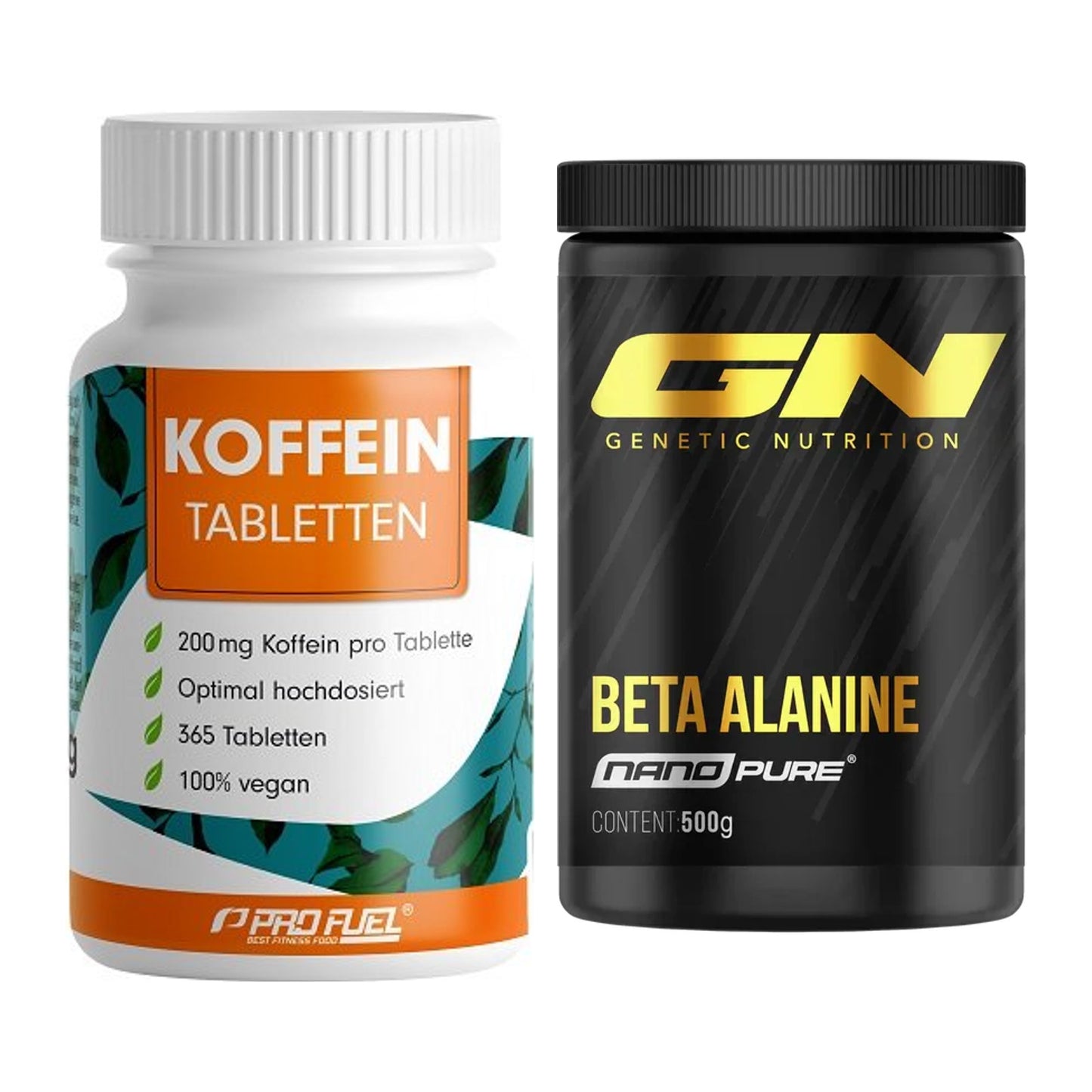 Trainings-Set: ProFuel Koffein (200mg) + GN Nano Beta Alanine – alle enthaltenen Artikel