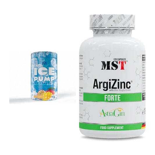 Trainings-Set: FA Nutrition ICE Pump Pre-Workout + MST ArgiZinc Forte – alle enthaltenen Artikel