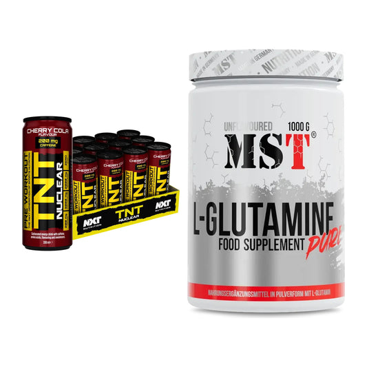 Trainings-Set: NXT Nutrition TNT NUCLEAR + MST Glutamine – alle enthaltenen Artikel
