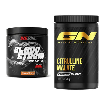Trainings-Set: Big Zone Bloodstorm 2.0 + GN Citrulline Malate – alle enthaltenen Artikel