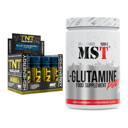 Trainings-Set: NXT Nutrition TNT Nuclear Shots + MST Glutamine – alle enthaltenen Artikel