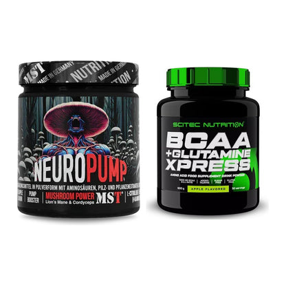 Trainings-Set: MST NeuroPump 270g (Red + Scitec BCAA+ Glutamine – alle enthaltenen Artikel