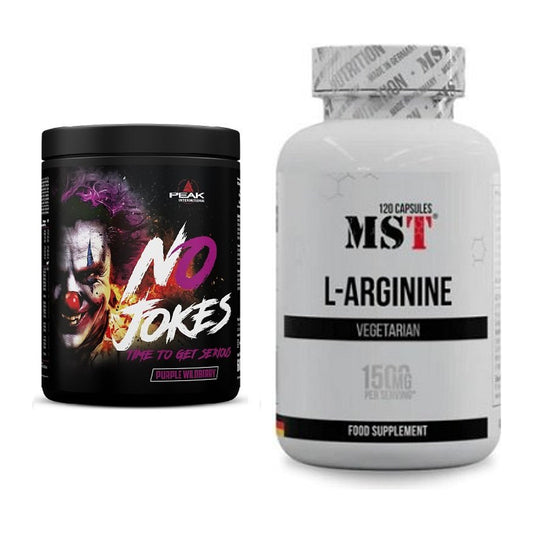 Trainings-Set: Peak No Jokes + MST L-Arginine 120 Kaps. – alle enthaltenen Artikel