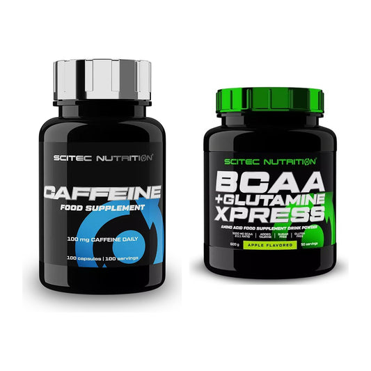 Set de antrenament: Scitec Coffeine + Scitec BCAA+ Glutamine Xpress - toate articolele incluse