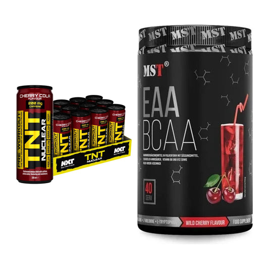 Trainings-Set: NXT Nutrition TNT NUCLEAR + MST EAA & BCAA – alle enthaltenen Artikel