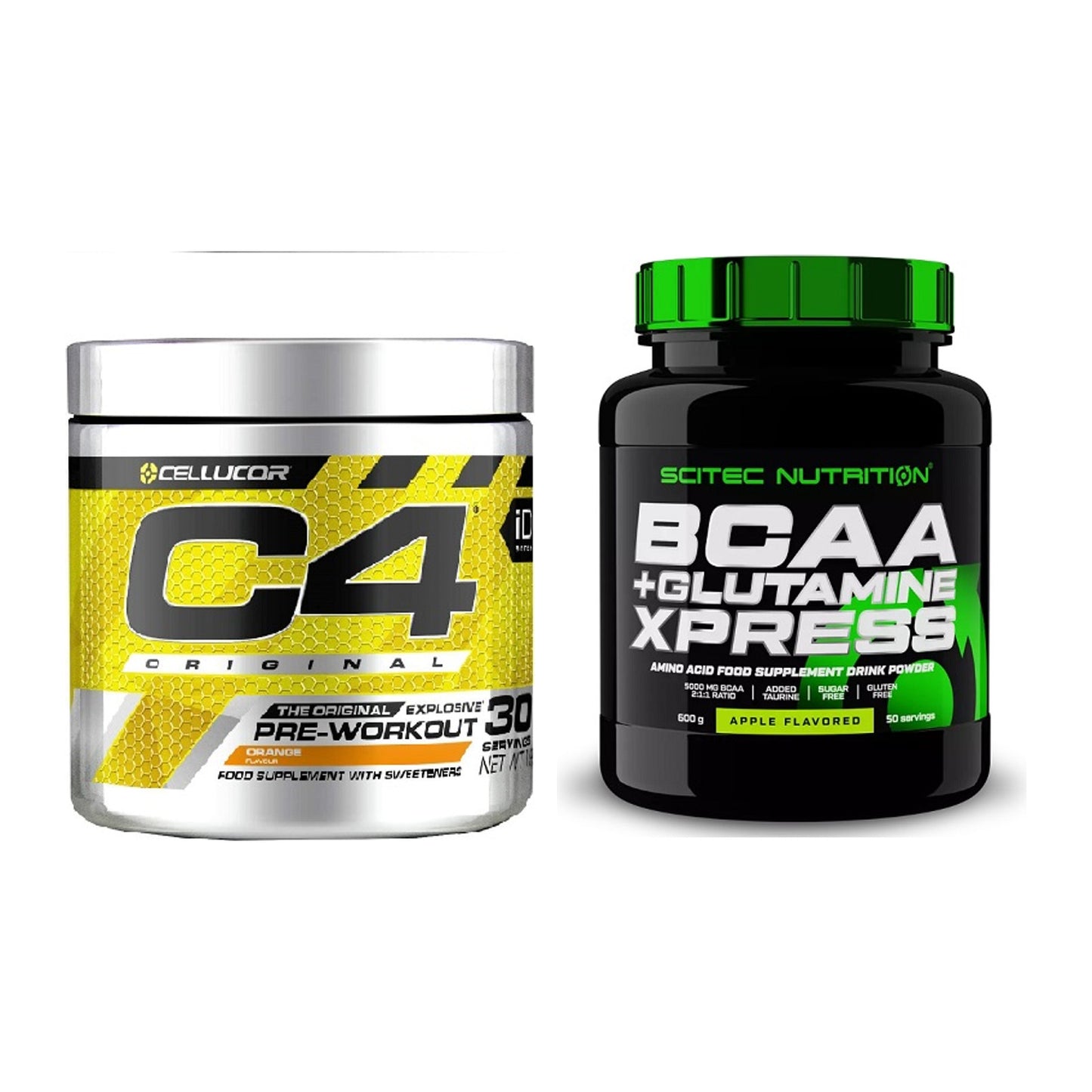 Trainings-Set: Cellucor C4 Original + Scitec BCAA+ Glutamine – alle enthaltenen Artikel