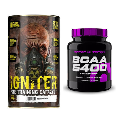 Trainings-Set: Nuclear Nutrition IGNITER Booster + Scitec BCAA 6400 – alle enthaltenen Artikel