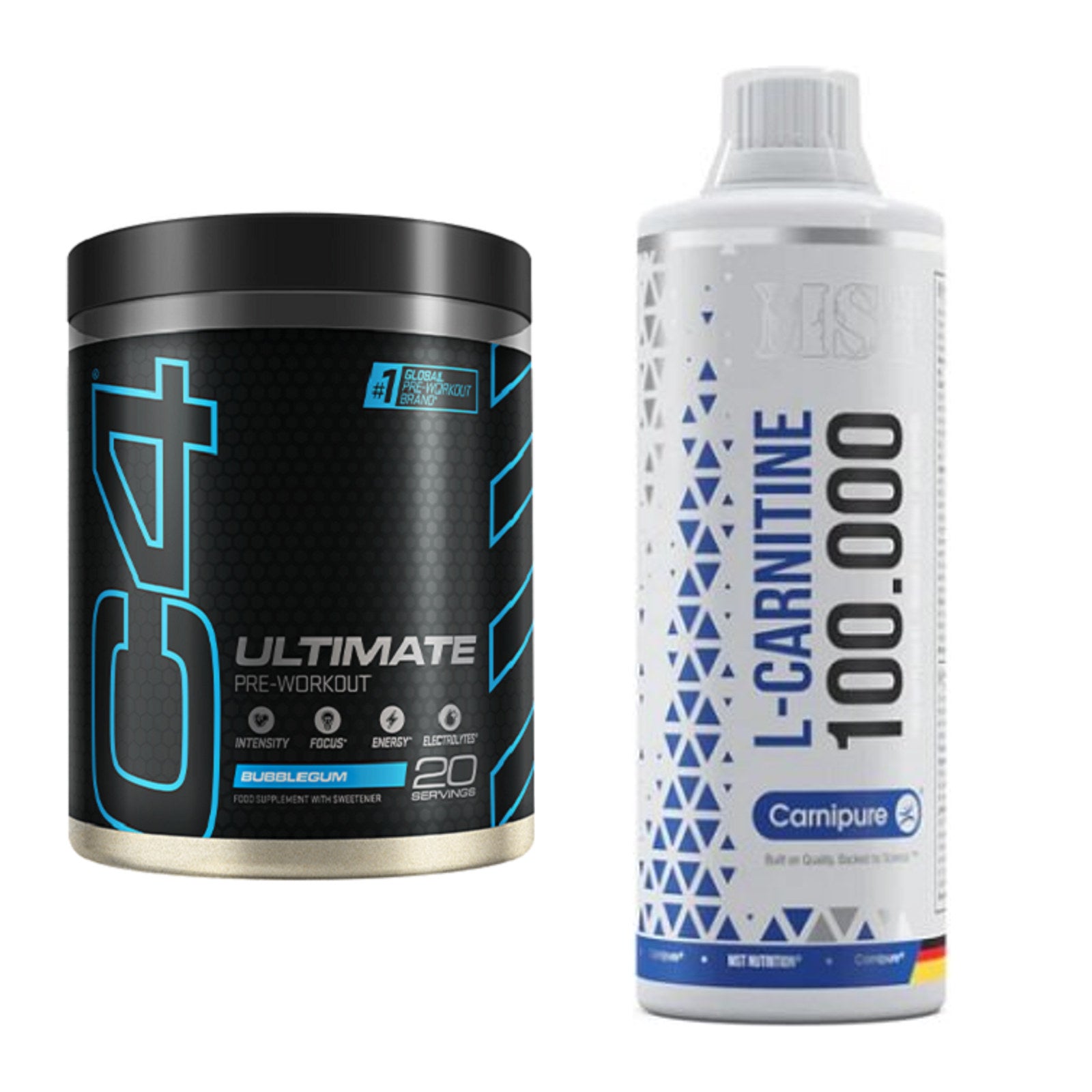 Trainings-Set: Cellucor C4 ULTIMATE 20 + MST L-Carnitine Carnipure – alle enthaltenen Artikel