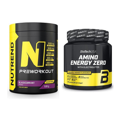 Trainings-Set: Nutrend N1 Preworkout + BioTech Amino Energy Zero – alle enthaltenen Artikel