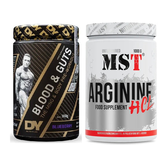 Trainings-Set: DY Nutrition Blood&Guts + MST Arginine HCL – alle enthaltenen Artikel