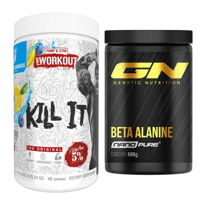 Trainings-Set: Rich Piana 5% Nutrition Kill It + GN Nano Beta Alanine – alle enthaltenen Artikel