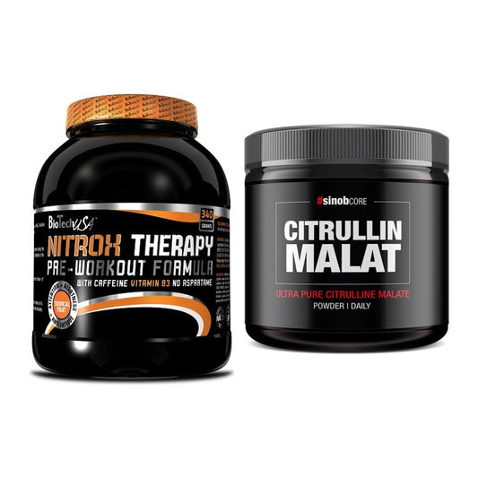 Tréninková sada: BioTech NitroX Therapy + Sinob Core L-Citrulline Malate - všechny položky v ceně
