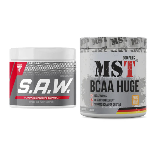 Trainings-Set: Trec Nutrition SAW Booster + MST BCAA Huge 200 Tabl./ – alle enthaltenen Artikel