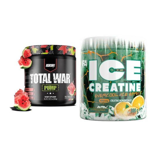 Trainings-Set: Redcon1 Total War PUMP + FA Nutrition ICE Creatine – alle enthaltenen Artikel