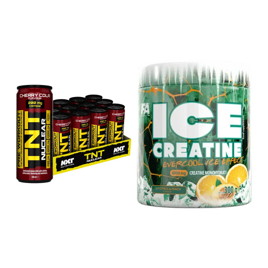 Trainings-Set: NXT Nutrition TNT NUCLEAR + FA Nutrition ICE Creatine – alle enthaltenen Artikel