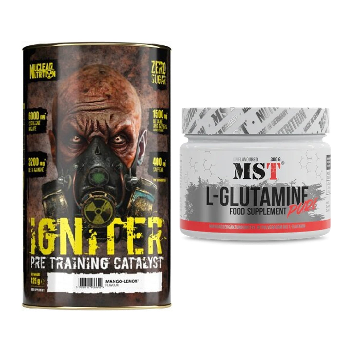 Trainings-Set: Nuclear Nutrition IGNITER Booster + MST Glutamine – alle enthaltenen Artikel