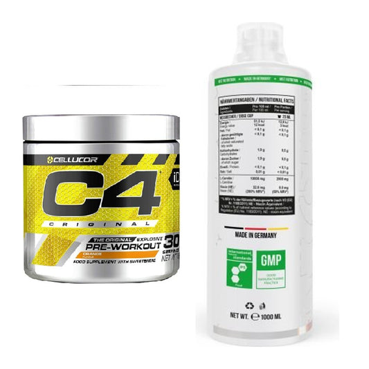Trainings-Set: Cellucor C4 Original + MST L-Carnitine 100.000 – alle enthaltenen Artikel