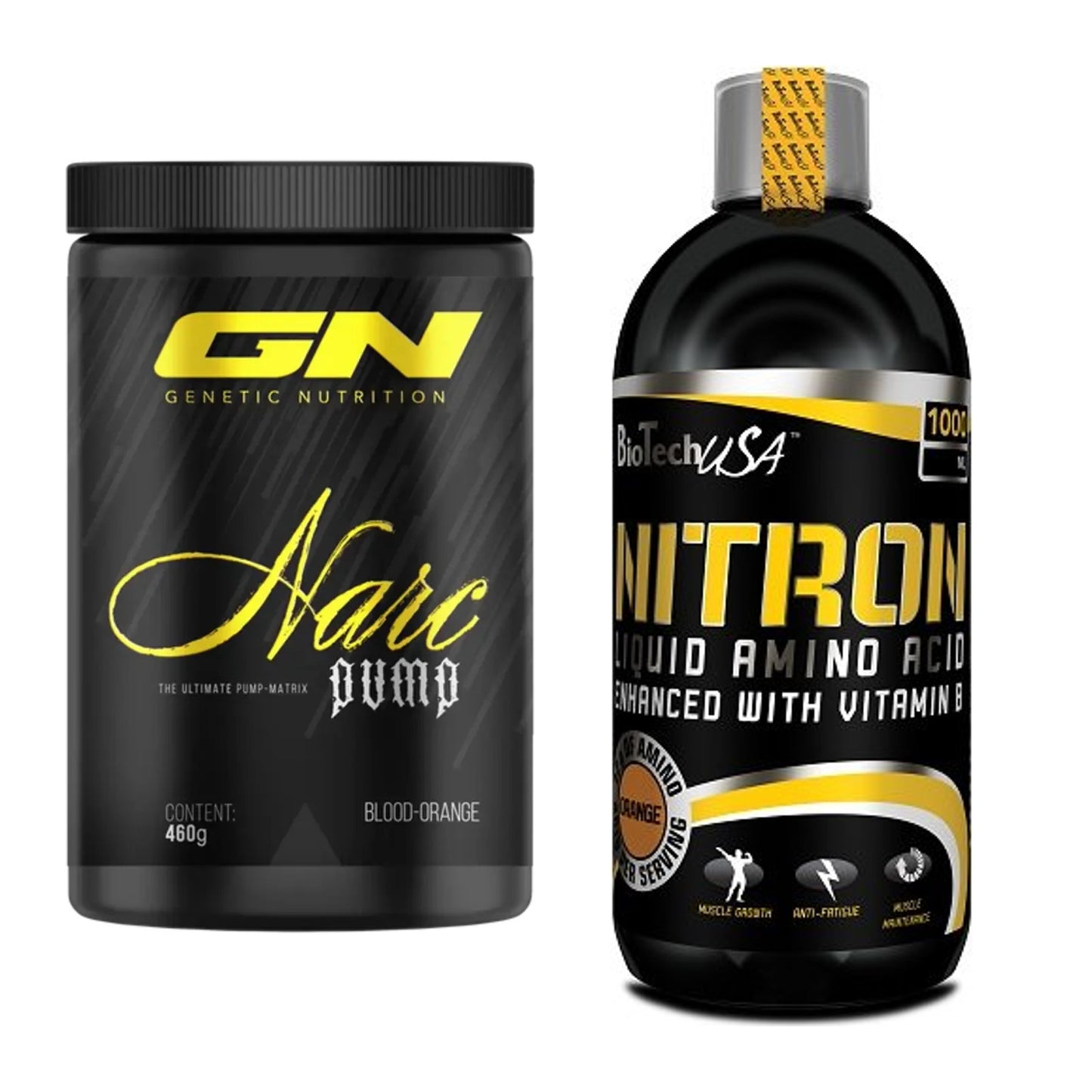 Trainings-Set: GN Narc Pump + BioTech Liquid Amino – alle enthaltenen Artikel
