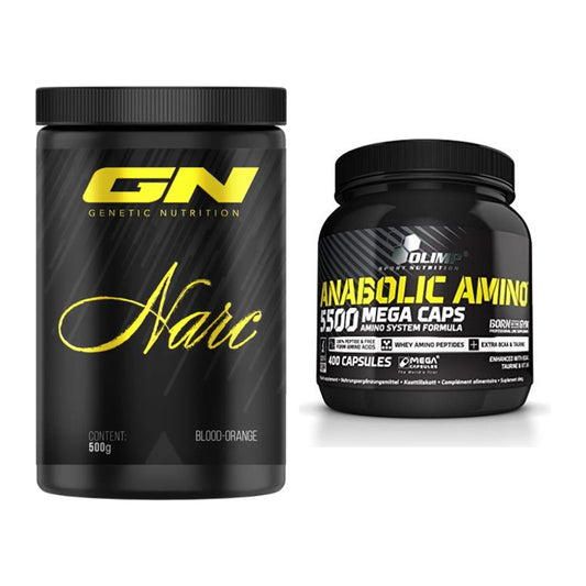 Træningssæt: GN Narc + Olimp Anabolic Amino 5500 Mega - alle varer inkluderet