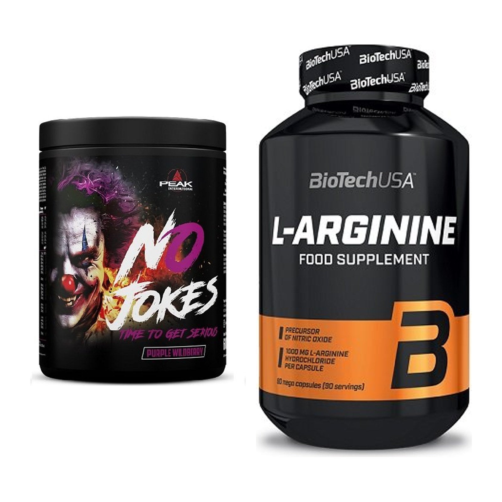 Trainings-Set: Peak No Jokes + BioTech L-Arginine – alle enthaltenen Artikel