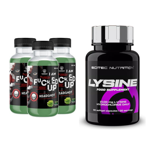 Trainings-Set: Swedish Supplements Fucked Up + Scitec Lysine – alle enthaltenen Artikel