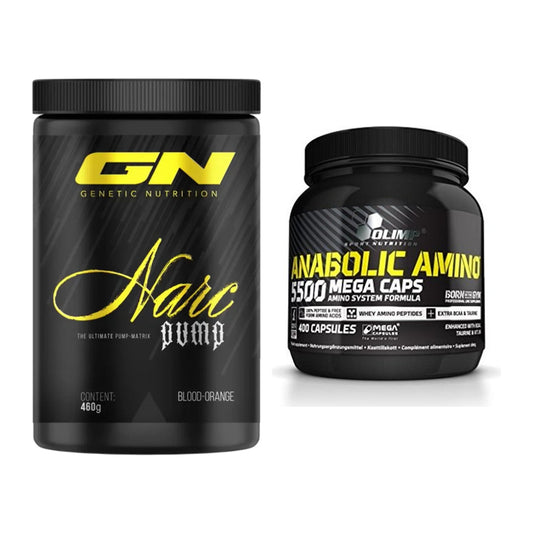 Trainings-Set: GN Narc Pump + Olimp Anabolic Amino 5500 Mega – alle enthaltenen Artikel