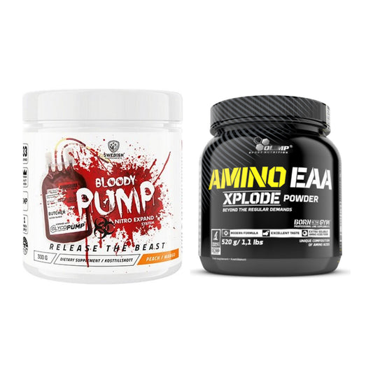 Trainings-Set: Swedish Supplements Bloody + Olimp Amino EAA Xplode – alle enthaltenen Artikel