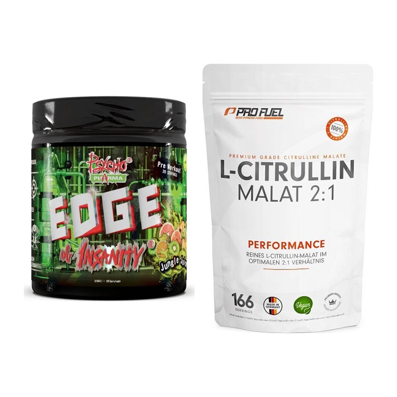 Trainings-Set: Psycho Pharma Edge + ProFuel L-Citrullin Malat – alle enthaltenen Artikel