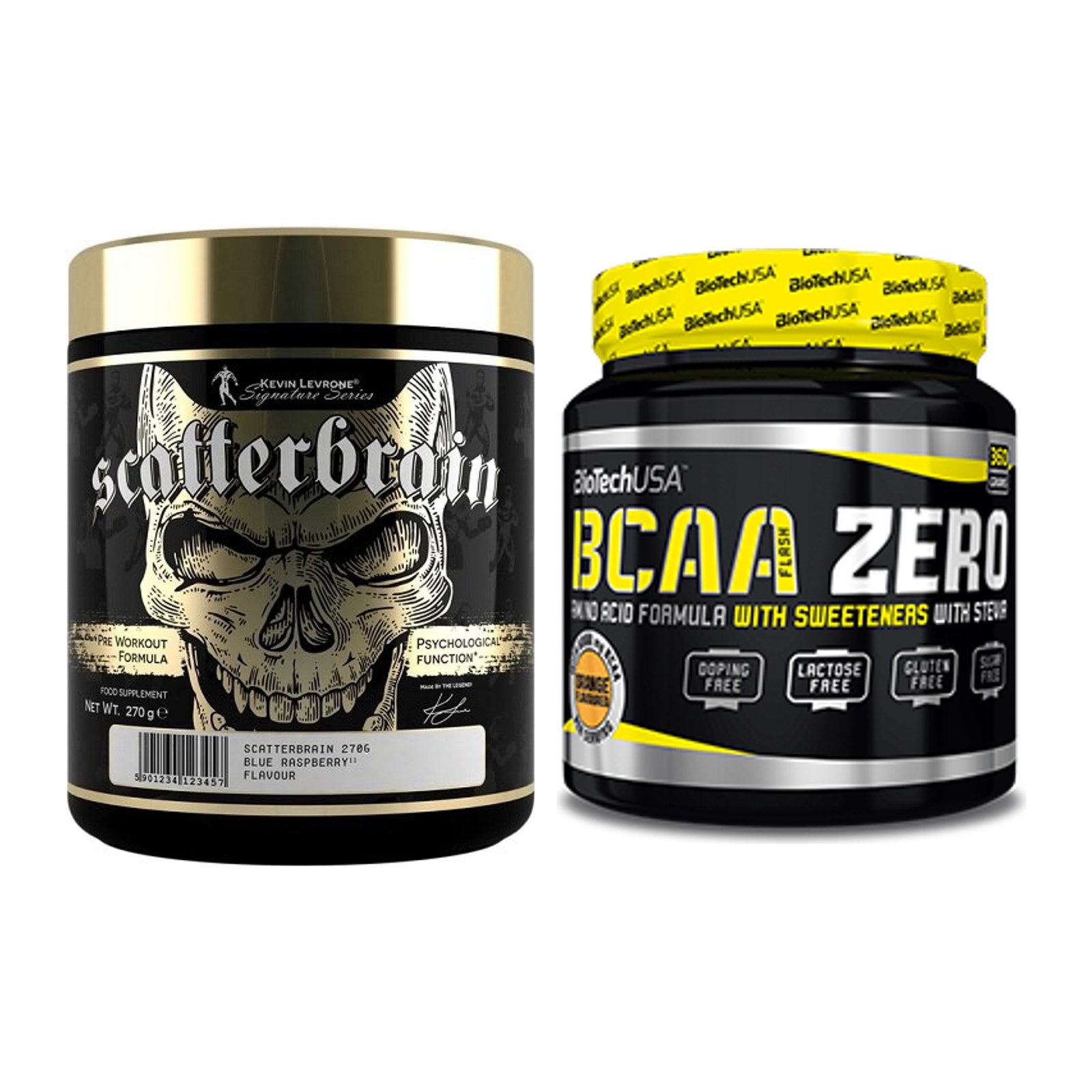 Trainings-Set: Kevin Levrone Scatterbrain + BioTech BCAA Zero – alle enthaltenen Artikel