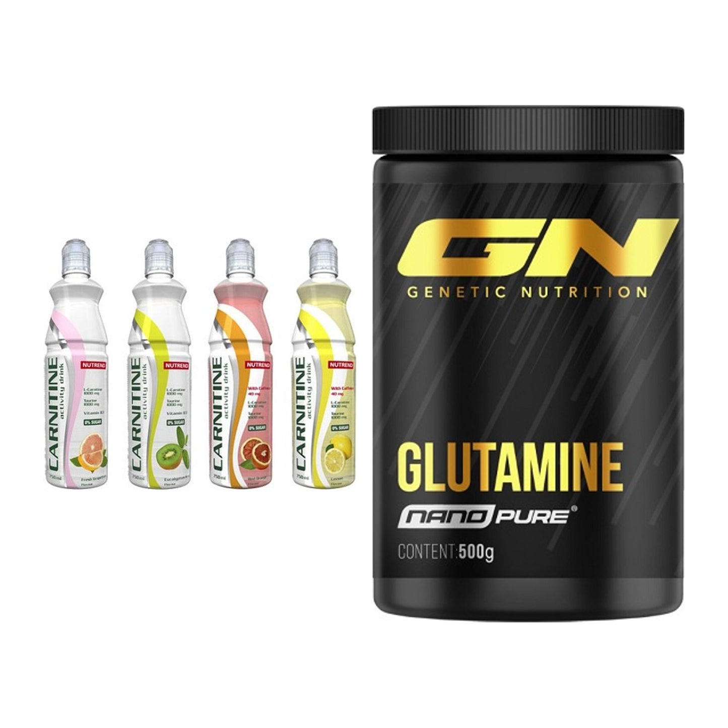 Trainings-Set: Nutrend Activity + GN Nano Pure Glutamine – alle enthaltenen Artikel