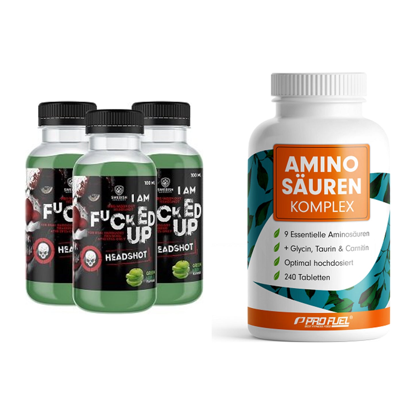 Trainings-Set: Swedish Supplements Fucked + ProFuel Aminosäuren – alle enthaltenen Artikel