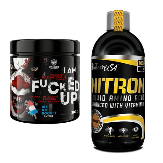 Trainings-Set: Swedish Supplements Fucked Up + BioTech Liquid Amino – alle enthaltenen Artikel