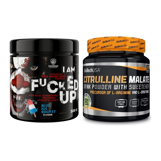 Trainings-Set: Swedish Supplements Fucked + BioTech Citrulline Malate – alle enthaltenen Artikel