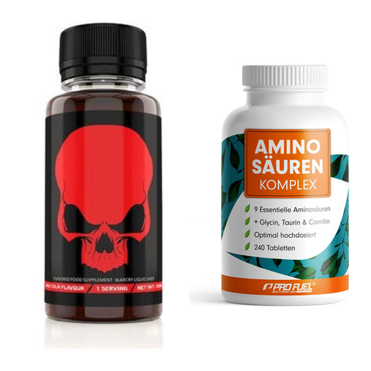 Trainings-Set: Genius Nutrition Warcry + ProFuel Aminosäuren – alle enthaltenen Artikel