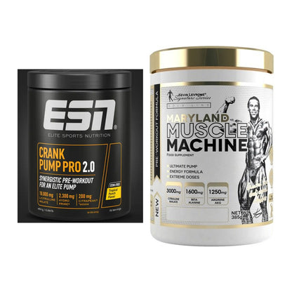 Trainings-Set: ESN Crank Pump Pro 2.0 + Kevin Levrone Maryland Muscle – alle enthaltenen Artikel