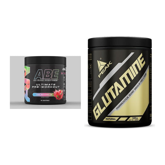 Trainings-Set: Applied Nutrition A.B.E Ultimate + Peak Glutamin – alle enthaltenen Artikel