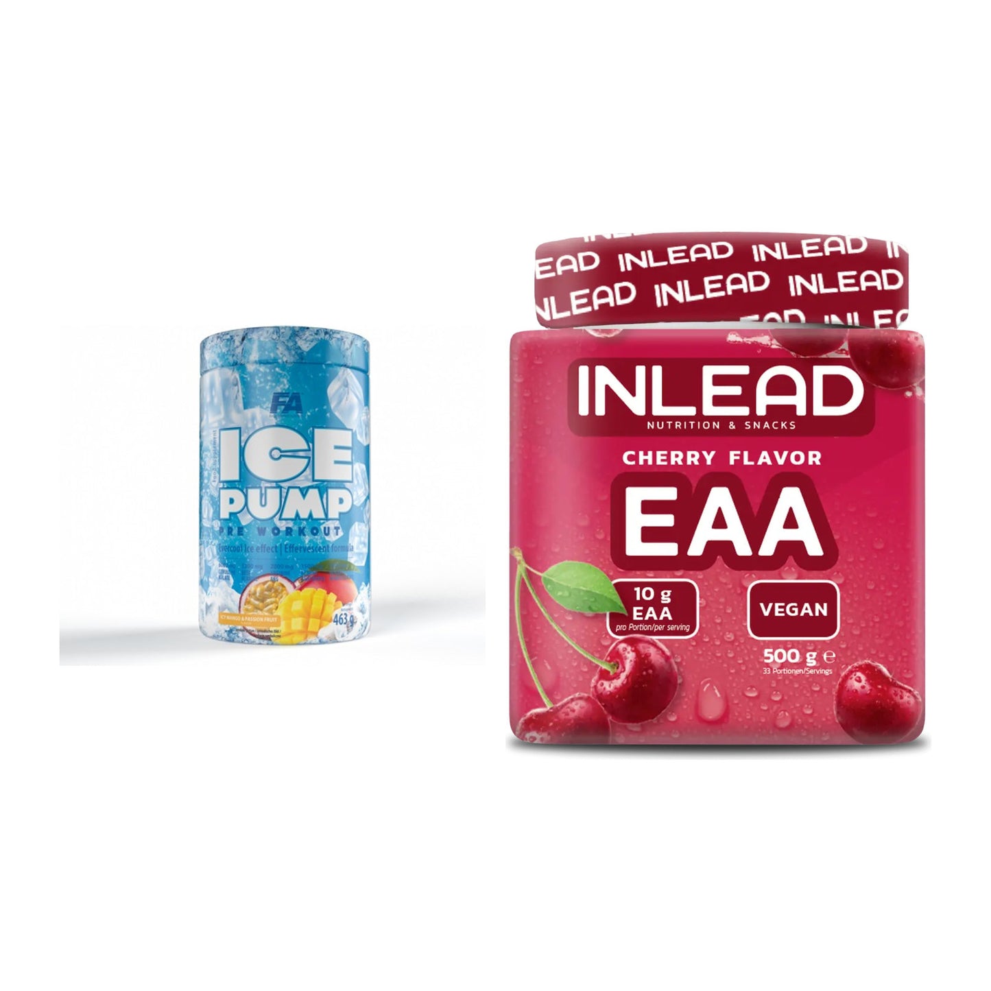 Trainings-Set: FA Nutrition ICE Pump Pre-Workout + INLEAD EAA – alle enthaltenen Artikel