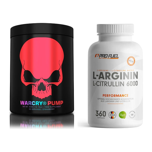 Trainings-Set: Genius Nutrition Warcry + ProFuel L-Arginin – alle enthaltenen Artikel