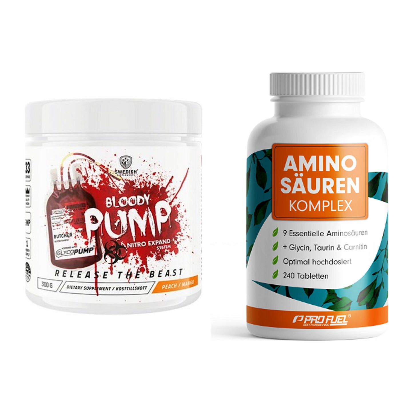Trainings-Set: Swedish Supplements Bloody + ProFuel Aminosäuren – alle enthaltenen Artikel